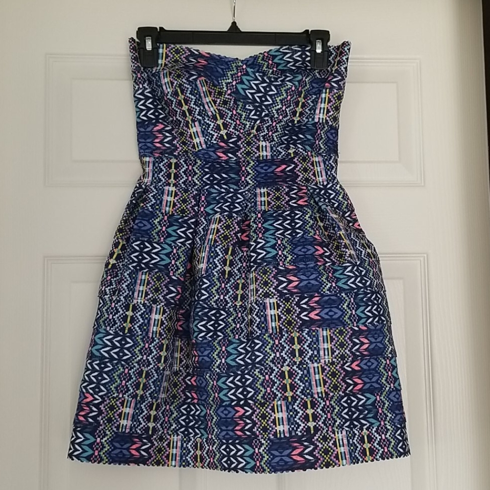 Super fun patterned party dress